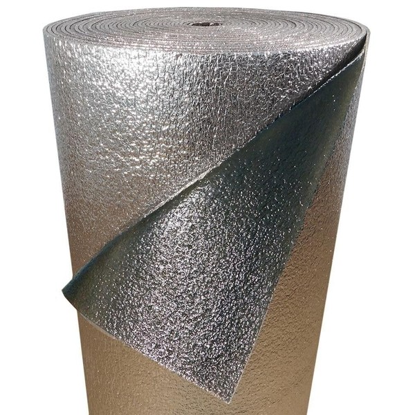 Trade Winds 24""X10Ft Reflective Black FOIL Insulation Roll Foam Core