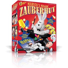 Marvin's Magic - Amazing Magic Bunny and Top Hat - Amazing Magic Tricks for Kids - Includes Hinged Magic Hat, Wand and Rabbit - Suitable for Ages 6+