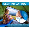 Foxelli Self Inflating Sleeping Pad for Camping, Backpacking, Hiking, Insulated