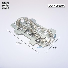 DC47-00019A Dryer Heating Element Compatible With Top Brands Replaces With EA2038533, PS2038533, 2068550, 35001247, AP4045884, 1185561, AH2038533, 35001119