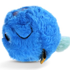 CJZJPV Squeaky Plush Ball Dog Toy, Chew Guard, Training and Companionship, Cute Puppy Ball Toys for Small Medium Dogs, Skin-Friendly, Soft and Durable - Blue Berry, 3.1 inch