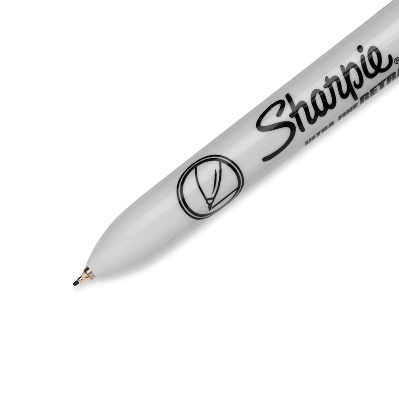 Sanford Sharpie Ultra Fine Point Retractable Permanent Markers 3/Pkg-Black,Packof1,