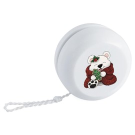Azeeda 'Christmas Blanket Polar Bear' Retro Style Yo-Yo (YY00045088)