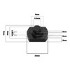 SING F LTD 40Pcs Latching Push Button Switch 2-Pin Torch