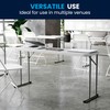 Flash Furniture Kathryn 5' Plastic Folding Training and Event Table,