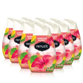 Renuzit Adjustable Solid Gel Air Freshener Cones, Hawaiian Sunset, Nonstop Freshness, 7 Oz, 12 Count