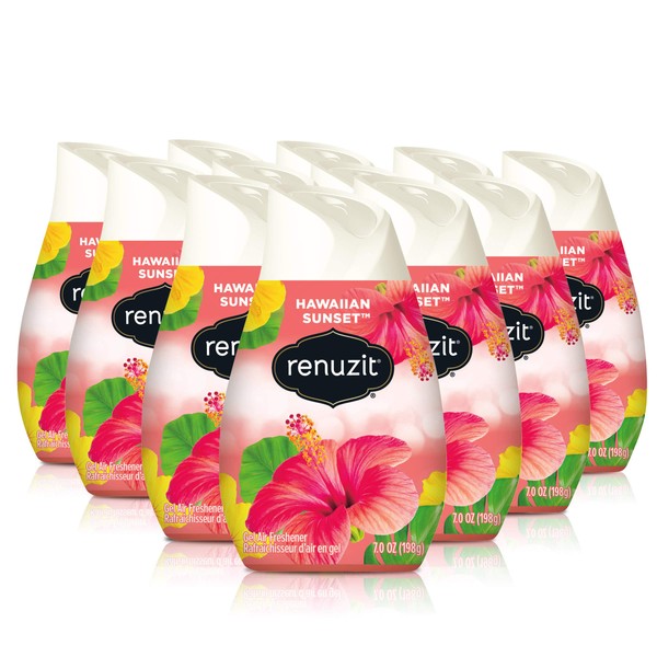 Renuzit Adjustable Solid Gel Air Freshener Cones, Hawaiian Sunset, Nonstop