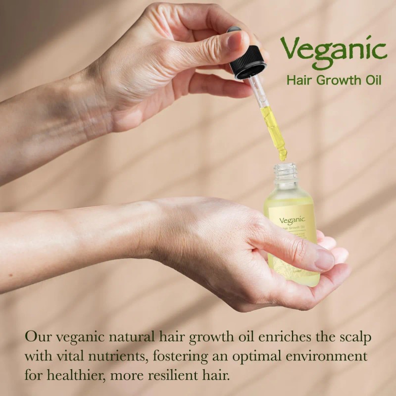 Aceite Vegano Natural Para El Crecimiento Del Cabello,