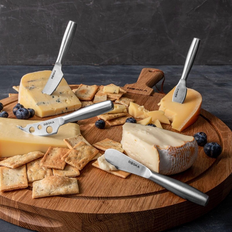 BOSKA Stainless Steel Cheese 4 Knife Set - Mini Copenhagen