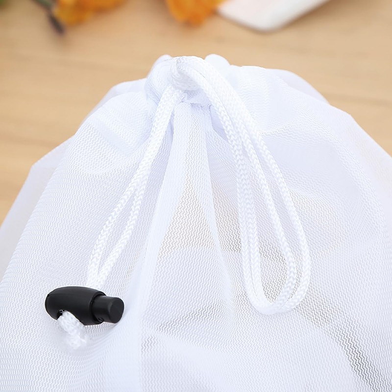 2 pcs Large Mesh Laundry Bag with Drawstring,23.6×35.4inch Washing Bag