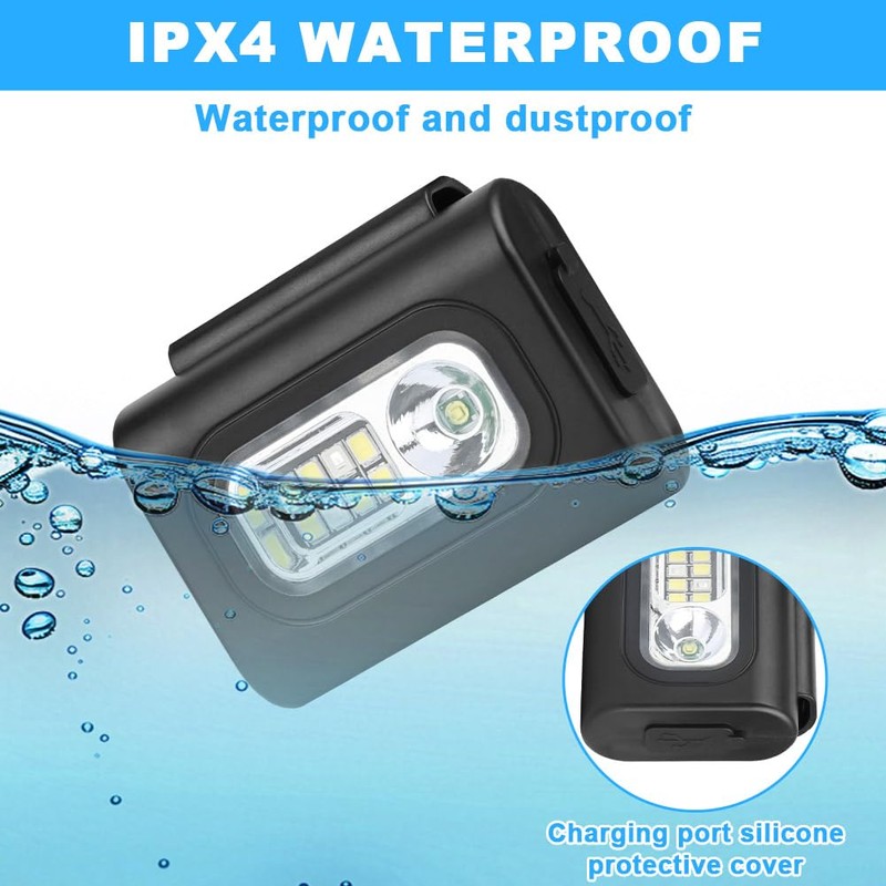 Adiwo LED Clip Lamp, Running Light LED Headlamp
