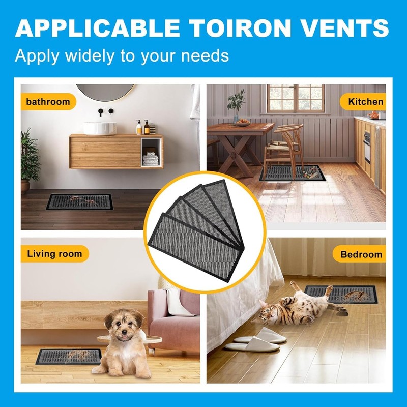 6 PCS Magnetic Vent Covers - 7"x11" Magnetic Air Vent