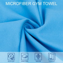 Plazenzon Camping Towel Microfiber Towel Perfect Sports &Travel Towel Super Absorbent Quick Dry Towel Gym Towel Suitable for Gym,Swimming,Hiking,Camping,Travel