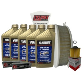 Cyclemax Full-Synthetic Yamalube Tune-Up Kit compatible with 1999-2009 Yamaha V-STAR 1100 CLASSIC