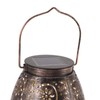 Hanging Solar Lantern Hollowed Out Chrysanthemum Shadow Lantern Retro Garden