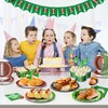 ITTEBISS 48PCS Football Birthday Party Decorations, 7" Football Party Plates