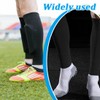 OIGWBPH 2 Pairs of Shin Pads Socks, Football Shin Pads