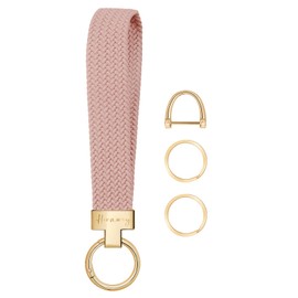 Hovmwey Elastic Wristlet Keychain for Women Men, Cute Car Key Chain, Braided Wrist Strap Lanyard for Keys ID Badges