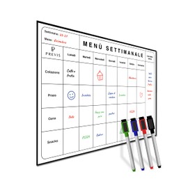 PREVIS Settimanale Lavagna Magnetic Lavagna Menu Pasti Spesa Competition ...