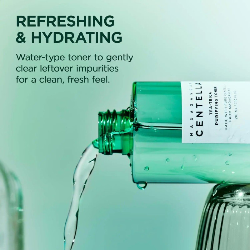 SKIN1004 Tea-Trica Purifying Toner, Korean Toner with Tea Tree &