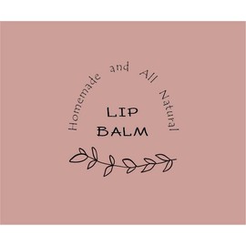 ZZYBIA Homemade Skincare Products Adhesive Labels Stickers for Lip Balm Container Tubes 20pcs (Simplicity Dusty Mauve)