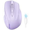 TECKNET Wireless Mouse (BT5.0/3.0 & 2.4G) Rechargeable 4800 DPI Silent