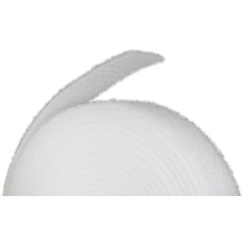 Strong Grip Fastener Roll Reusable Hook & Loop 3/4" x 16' (2cm x 5m) - White