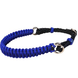 electric blue side pull hackamore bitless bridle attachment horse tack