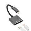 Lightning Jack Earphone Charger Converter Adapter (2 in 1), Apple