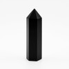 Pandiui23 Stone Tower Obsidian Wand Natural Obsidian Hexagonal Crystal Column