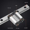 MGN7C Linear Guide Rail High Accuracy 4 Point Contact Smoothly