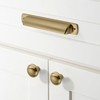 khtumeware 10 Pack 1-1/4 inch Brushed Brass Cabinet Knobs Brushed