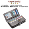 SENDEFN Wallets for Women Genuine Leather Card Holder with RFID