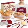 Sourdough Bread Baking Supplies with 2 Banneton Bread Proofing Basket