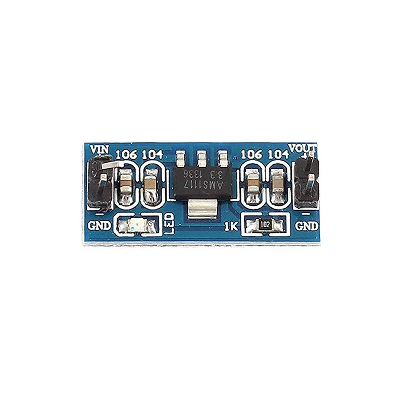 TECNOIOT LM1117 4.5-7V Turn 3.3V DC-DC Step Down Power Supply