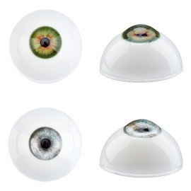 PH PandaHall Doll Eyes Half Round Half Round Puppet Eye Eye Puppet Hand Made Doll Repair Green Light Blue