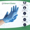 OS Smart Choice Heavy Duty Blue Nitrile Gloves, Powder &