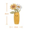 Apricot Lamb Daisy Vase Plush Stuffed Flowers for Kids, Soft