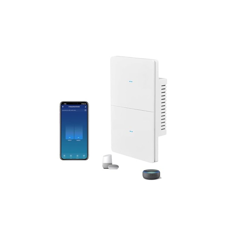 Jinvoo Smart Light Switch, WiFi Light Switch, Wireless Lightt Switchh,