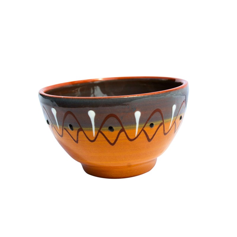 Cactus Canyon Ceramics Spanish Terracotta 5-Piece Small Salsa Bowl Set