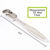 BERYLER 1PCS 1/2Tablespoon (1.5tsp, 7.5ml) Single Measuring Spoon, Individual Stainless