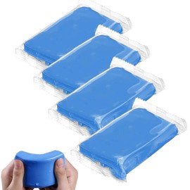 Reinigungsknete, 4 Stück Auto Reinigungsmasse, Lackreinigungsknete zur Lackpflege, Auto Car Clay Bar, Lackreinigungsknete, für Autos Motorräder Caravans Autowäsche Wachse, Blau