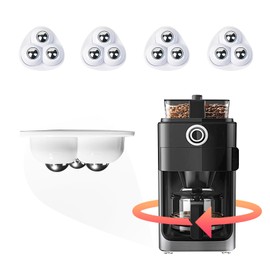 Self Adhesive Caster Wheels for KitchenCountertops,Easy Installation for Coffee Machines, Blenders, Ovens Easily Solves The Problem of Desktop Sliding (4)