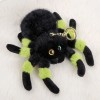 Spider Plush Keychain with Expressive Eyes & Soft Fluffy Body