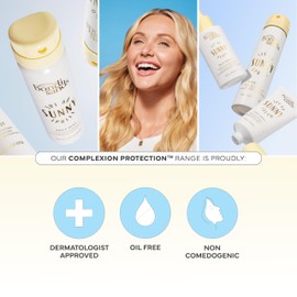 Bondi Sands Sunny Spritz SPF 60 Face Mist, Nourishing + Hydrating Broad Spectrum Sunscreen, Oil-Free, Dermatologist-Approved, Water-Resistant, 2.11 Oz