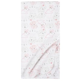 Gerber Girls Newborn Infant Baby Toddler Nursery 100% Cotton Flannel Receiving Swaddle Blanket, Rainbows Pink, (Pack of 5)