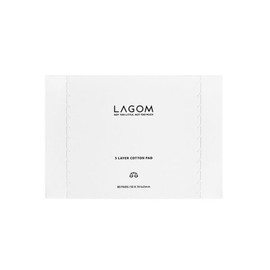 Lagom 5겹 코튼 화장솜 (80매) 5-Ply Cotton Makeup Cotton Pads (80 Sheets)
