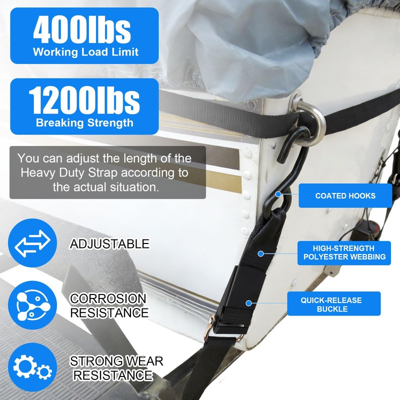 SATINIOR 4 Pcs Boat Trailer Straps Heavy Duty 2" x