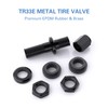 CKAuto 5 Pcs VS33/TR33E Tubeless Metal Clamp-in Valve Stems, Black