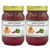 Amish Strawberry Rhubarb Jam - Two 16 Oz Jars